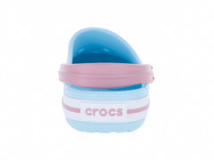 Sandalias Crocs Crocband Azul Claro y Blanco para Niño