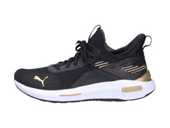 Tenis PUMA Softride Enzo 5 Hype Negro y Dorado para Mujer