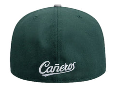 Gorra New Era 59Fifty Dual Logo Verde Oscuro para Hombre