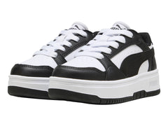 Tenis Puma Rebound Blanco y Negro para Niño