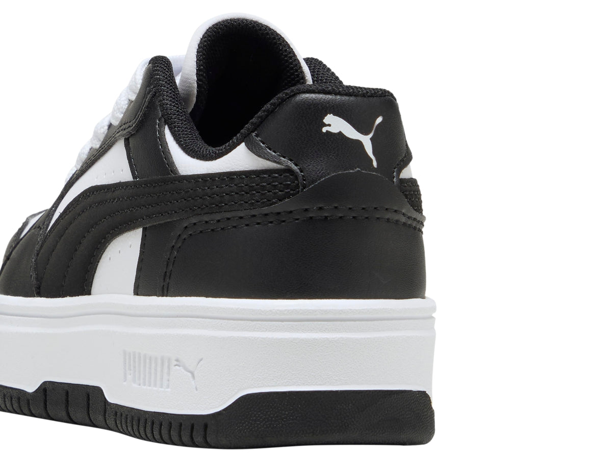 Tenis Puma Rebound Blanco y Negro para Niño