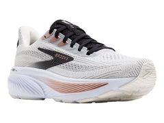 Tenis Brooks Ghost 17 Blanco y Oro Rosa para Mujer
