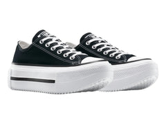 Tenis Converse Double Stack Negro Blanco para Mujer