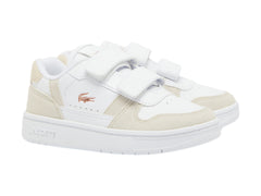 Tenis Lacoste T-Clip Blanco y Rosa para Niño