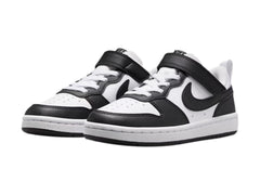 Tenis Nike Court Borough Low Blanco y Negro para Niño