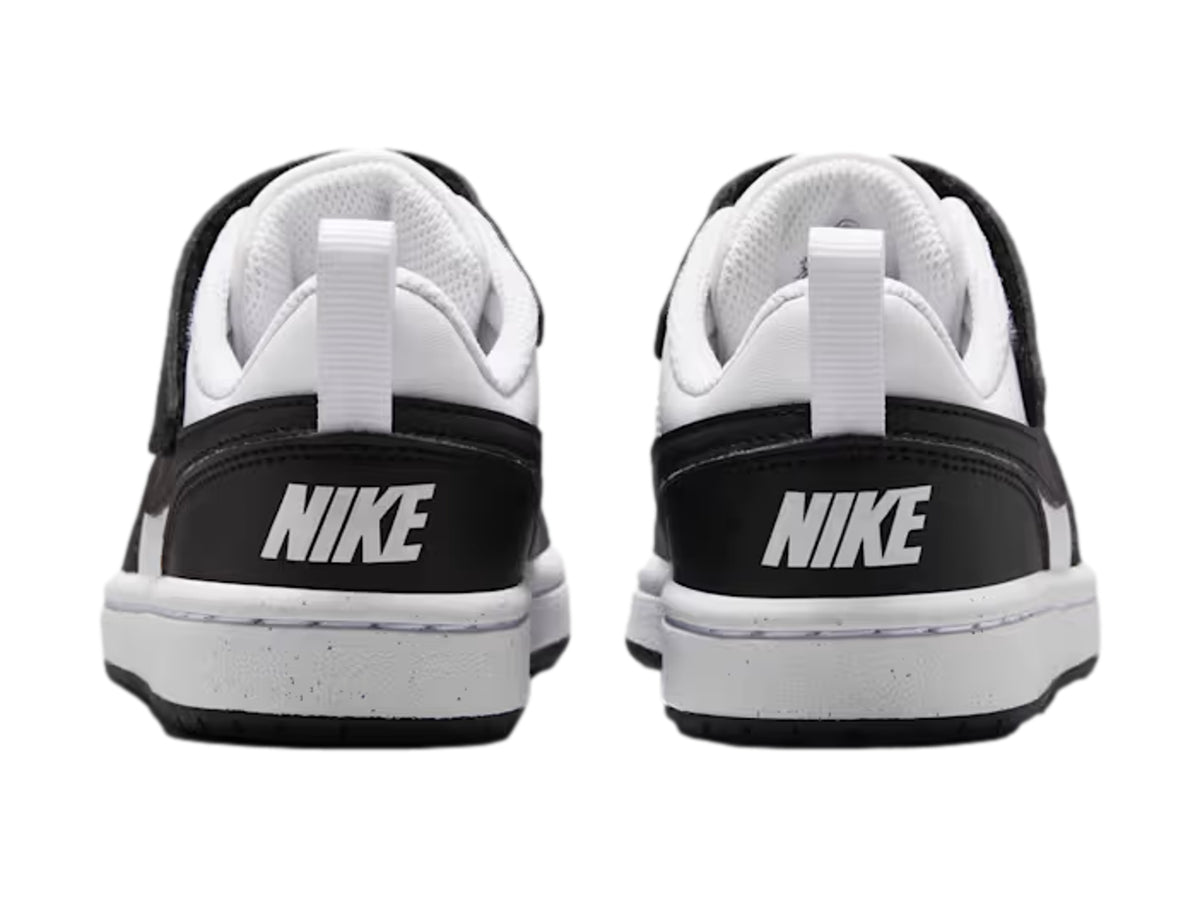 Tenis Nike Court Borough Low Blanco y Negro para Niño