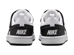 Tenis Nike Court Borough Low Blanco y Negro para Niño
