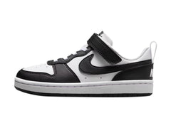 Tenis Nike Court Borough Low Blanco y Negro para Niño