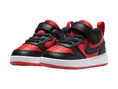Tenis Nike Court Borough Low Recraft Rojo y Negro para Niño