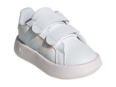 Tenis Adidas Grand Court 2.0 Blanco y Rosa para Niña
