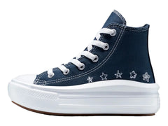 Tenis Converse Chuck Taylor All Star Move Platform Azul Marino para Niña