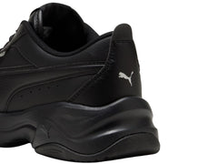 Tenis Puma Cilia Mode Negro y Plata para Mujer