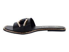 Sandalias Luna Rosa Negro para Mujer