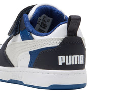 Tenis PUMA Rebound V6 Lo AC+ Blanco para Niño