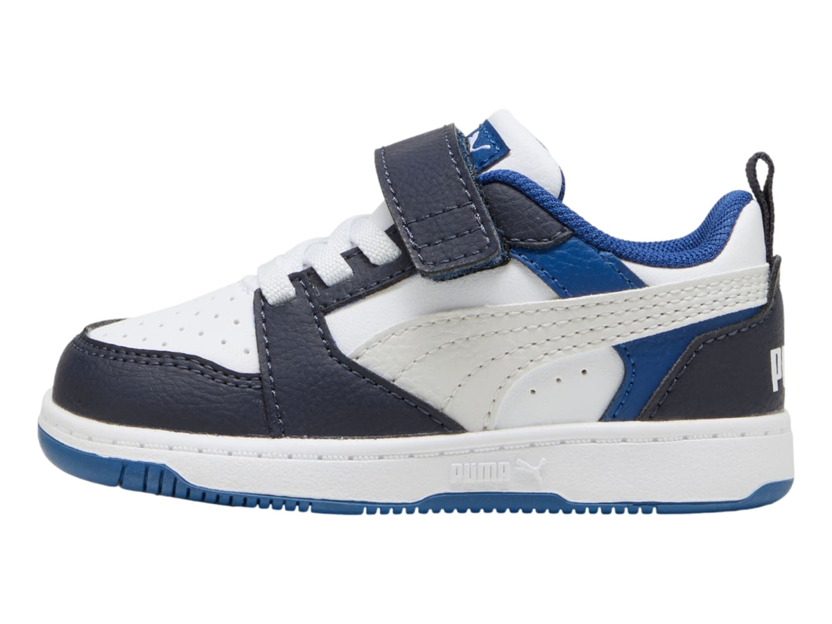 Tenis PUMA Rebound V6 Lo AC+ Blanco para Niño