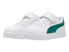 Tenis PUMA Caven 2.0 AC+ Blanco y Verde para Niño