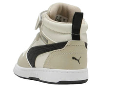 Tenis PUMA Rebound V6 Mid Beige para Niño