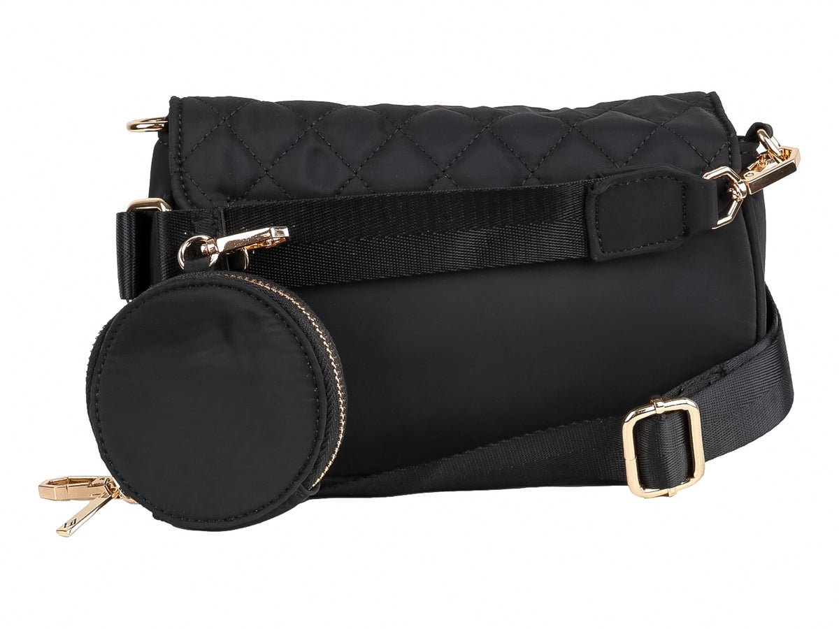Bolsa de Hombro Carrier Roze Negro para Mujer
