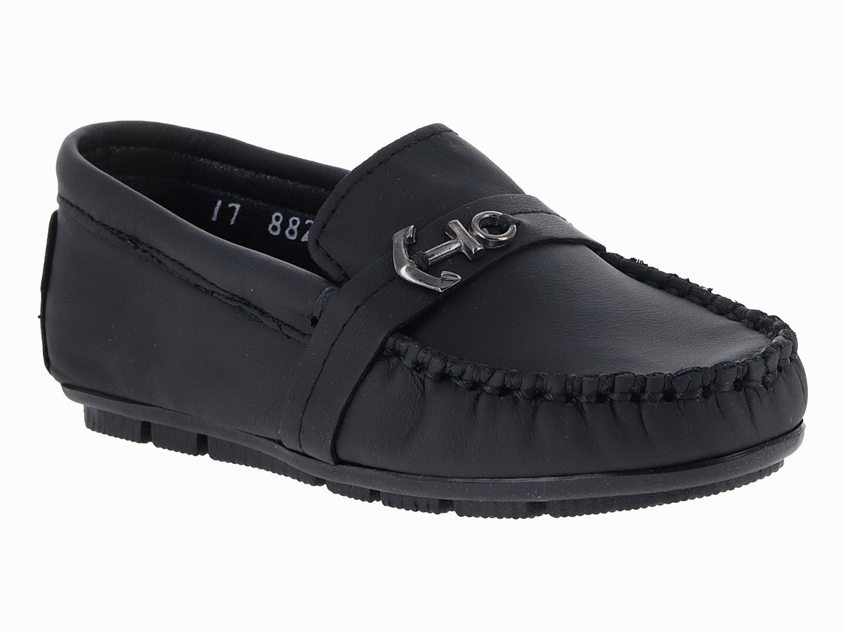 Mocasines Germany Negro de Piel para Niño