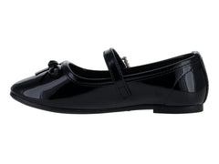 Zapatos Ballerinas Roze Negro de Charol para Niña