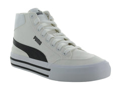 Tenis PUMA Court Classic Vulc Mid Blanco y Negro para Mujer