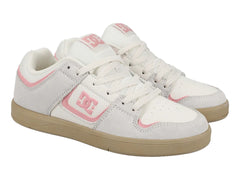 Tenis DC Shoes Cure Blanco y Rosa para Mujer
