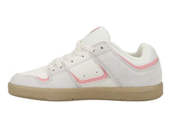 Tenis DC Shoes Cure Blanco y Rosa para Mujer