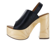 Sandalias de Tacón Edimag Color Negro para Mujer