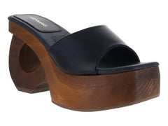 Sandalias de Tacón Edimag Color Negro para Mujer