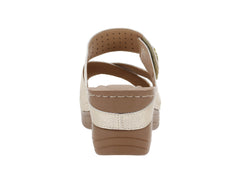 Sandalias Confort Mas Descanso Color Oro para Mujer