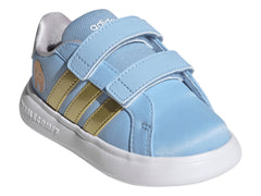 Tenis Adidas Grand Court Anna I Azul y Dorado para Niña