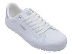 Tenis K-Swiss Ariana Blanco y Plata para Mujer