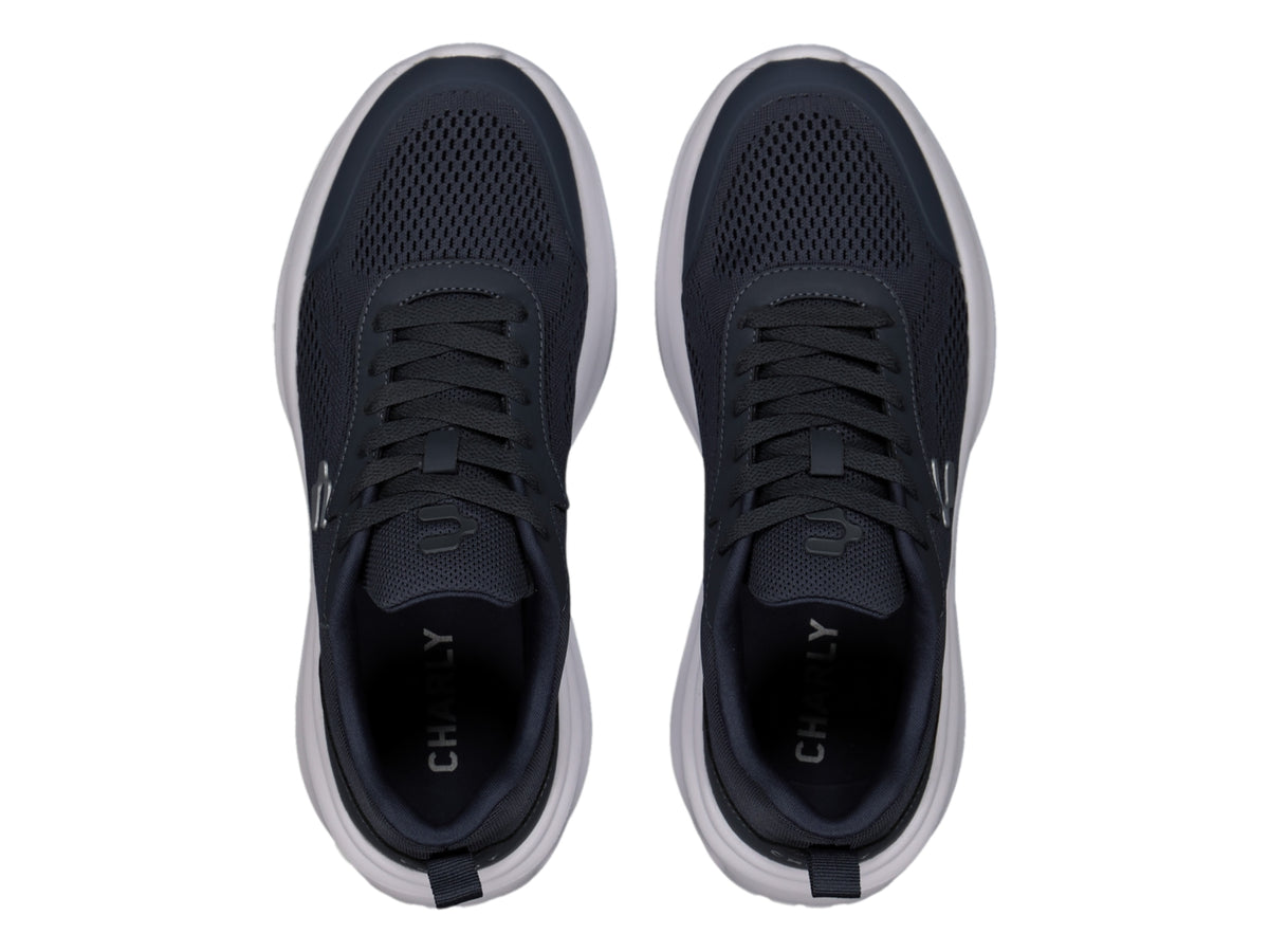 Tenis Charly Road Casual Azul Marino y Blanco para Hombre