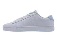 Tenis K-Swiss Court Blanco con Azul para Mujer