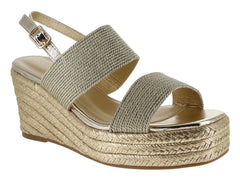 Sandalias de Plataforma Boullevard Color Gold para Mujer