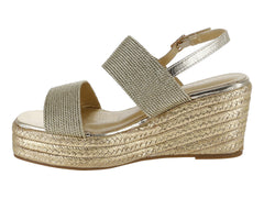 Sandalias de Plataforma Boullevard Color Gold para Mujer