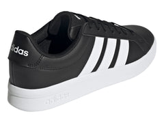 Tenis Adidas Grand Court Base 3.0 Negro y Blanco para Hombre