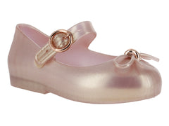 Zapatos Flats Mini Melissa Rosa Perlado para Niña