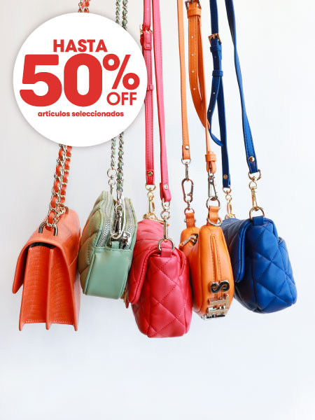 Bolsas hasta 50%