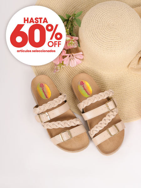 Sandalias hasta 60%