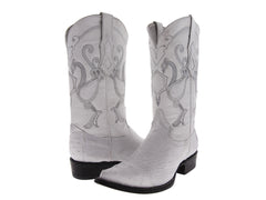 Botas Vaqueras Cuadra Blanco Hombre