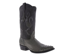 Botas Vaqueras Cuadra Gris Piel Exótica