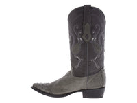 Botas Vaqueras Cuadra Gris Piel Exótica