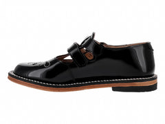 Zapatos Escolares Elefante Negro de Charol para Niña