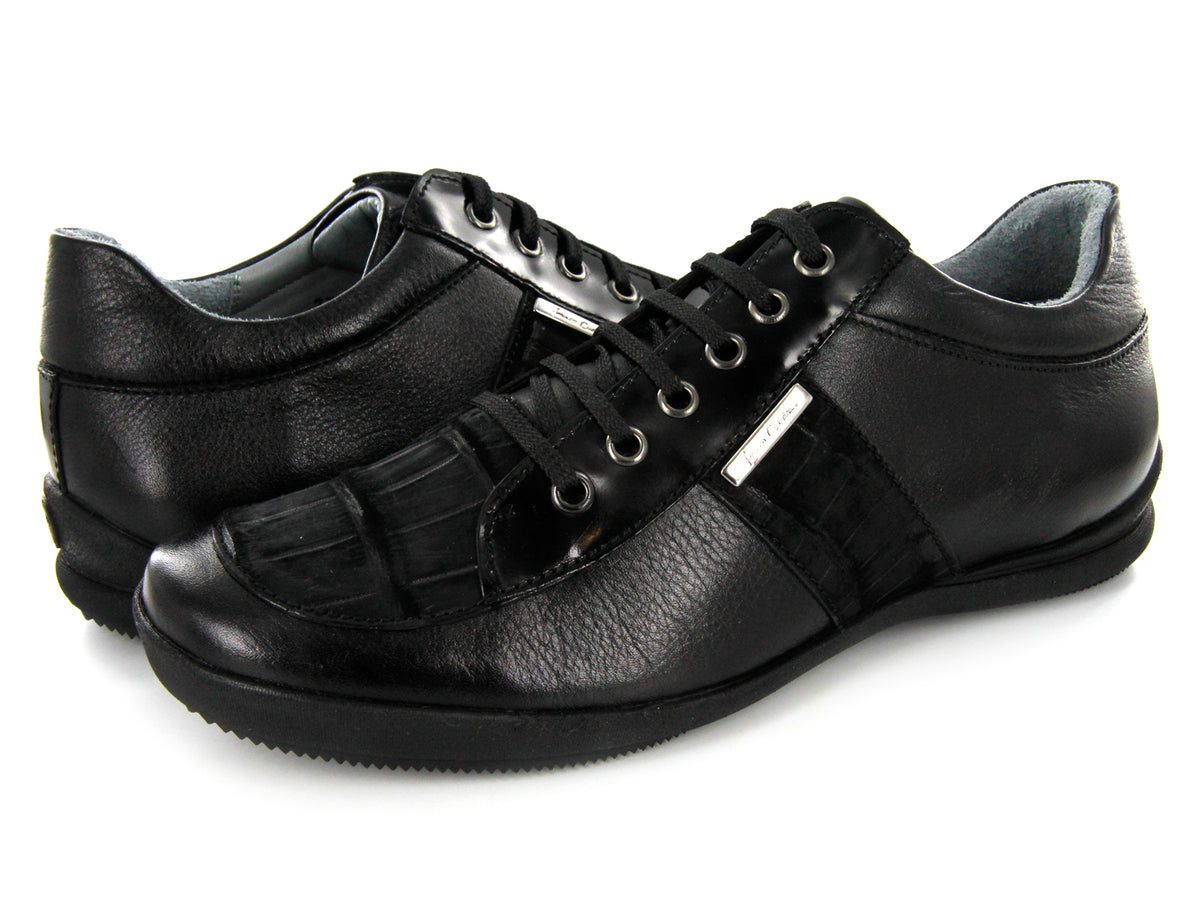 Zapatos Cuadra Negro Piel Niloticus Hombre