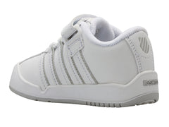 Tenis K-Swiss Ontare VLC para Niño Color Blanco y Plata