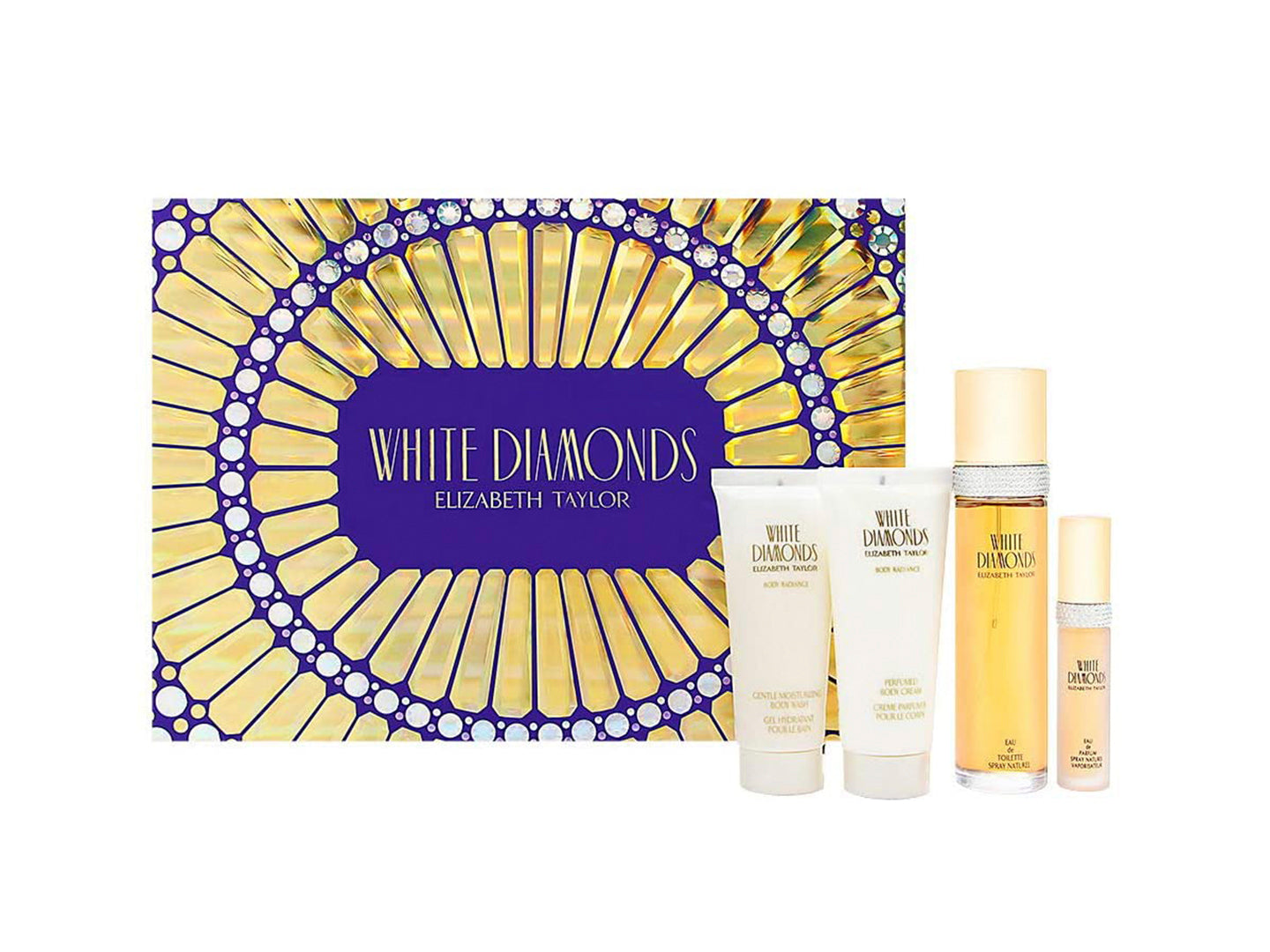 Perfume Elizabeth Taylor White Diamon Ds Set 4 Pzs Set Dama