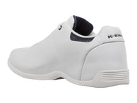 Tenis K-Swiss Montrau Blanco y Azul Marino para Hombre