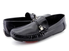 Zapatos Mocasines ALCBAL de Cuero Napa Negro