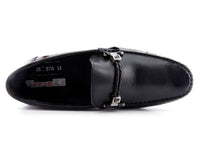 Zapatos Mocasines ALCBAL de Cuero Napa Negro